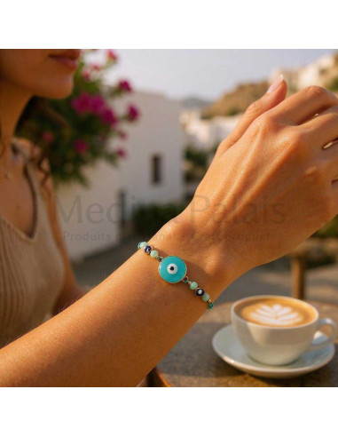 Greek eye bracelet