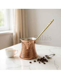 Cafetière turque en cuivre martelé – Grande taille 2