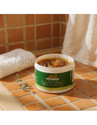 Savon noir marocain à l'eucalyptus – Pot de 250 g