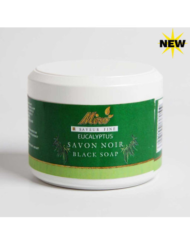 Trio de savons noirs – Neutre, rose et eucalyptus
