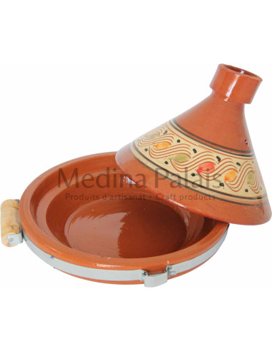 Hand-Painted Moroccan Clay Tagine 28 cm (11 in)...