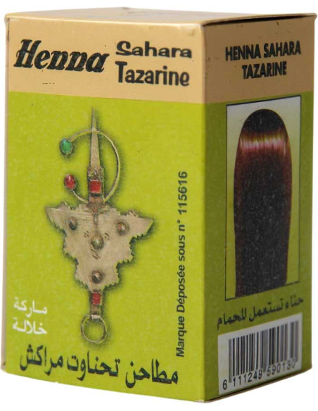 Henné marocain pour cheveux – Poudre 100 % naturelle