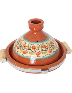 Hand-Painted Moroccan Clay Tagine 28 cm (11 in) – Serves...