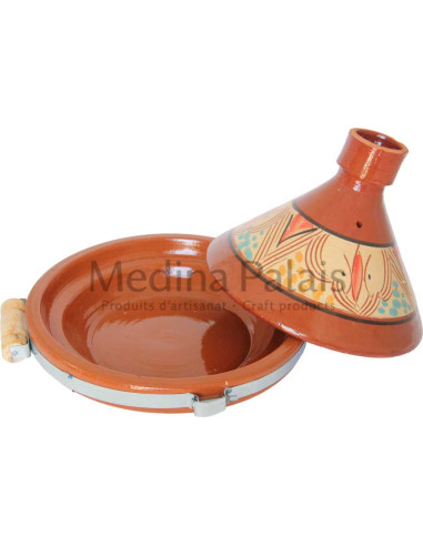 Hand-Painted Moroccan Clay Tagine 28 cm (11 in)...