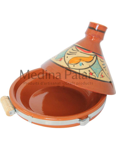 Tajine marocain de 12 pouces coloré Motif 10