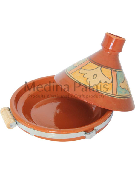 Tajine marocain de 12 pouces coloré Motif 11