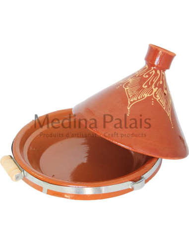 Hand-Painted Moroccan Clay Tagine 33 cm (13 in)...