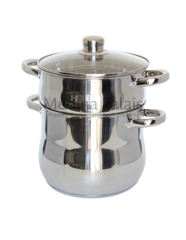 Couscoussier en inox 6 L – Finition brillante