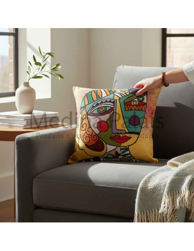 Abstract Face Cushion