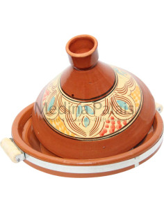 Hand-Painted Moroccan Clay Tagine 33 cm (13 in) – Serves... 2