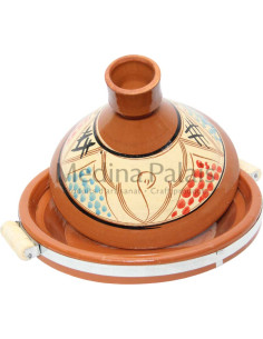 Hand-Painted Moroccan Clay Tagine 33 cm (13 in) – Serves... 2