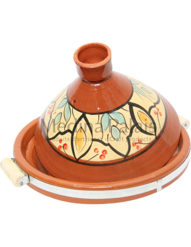 Hand-Painted Moroccan Clay Tagine 33 cm (13 in)...