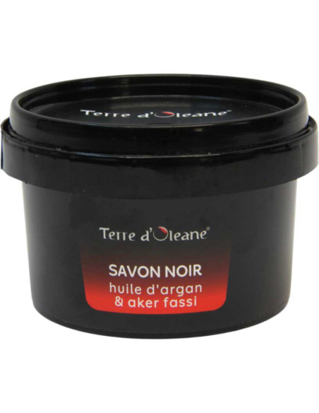 Terre d'Oléane Black Soap Argan & Aker Fassi – 250 g