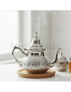 Moroccan Nickel-Plated Copper Teapot – 500 ml