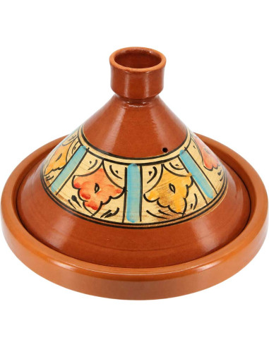 Hand-Painted Moroccan Clay Tagine 33 cm (13 in)...