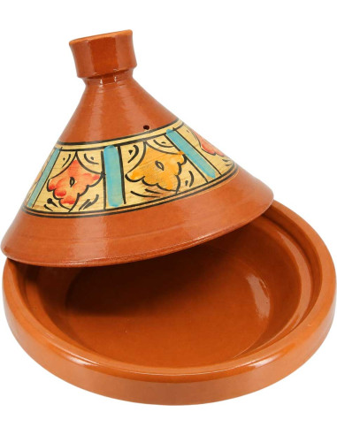 Hand-Painted Moroccan Clay Tagine 33 cm (13 in)...