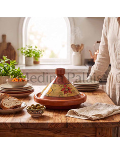 Tajine marocain en terre cuite 33 cm (13 po) – 6 à 8... 2
