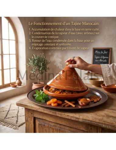 Moroccan Clay Tagine 20 cm (8 in) – Serves 1 to 2