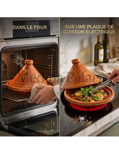 Moroccan Clay Tagine 20 cm (8 in) – Serves 1 to 2