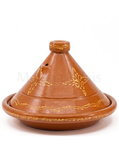 Tajine marocain en terre cuite 14 pouces – pour 6 à 8...