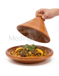 Tajine marocain en terre cuite 12 pouces – pour 4 à 6... 2