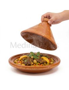 Tajine marocain en terre cuite 8 pouces – pour une ou... 2