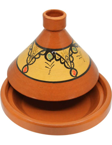 Handcrafted Moroccan clay tagine
