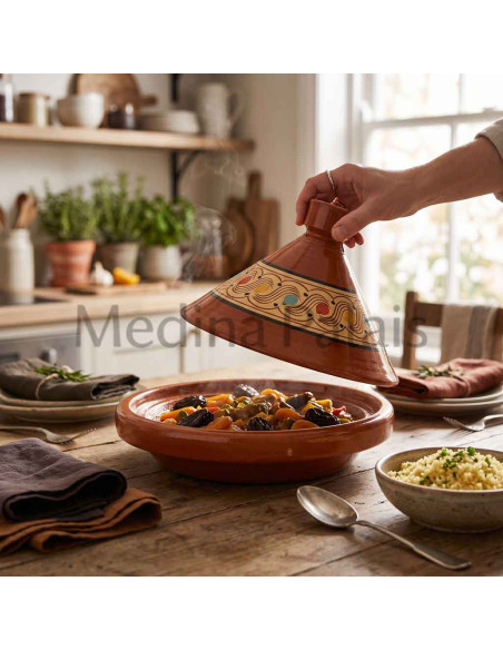 Tajine de cuisine traditionnelle marocaine