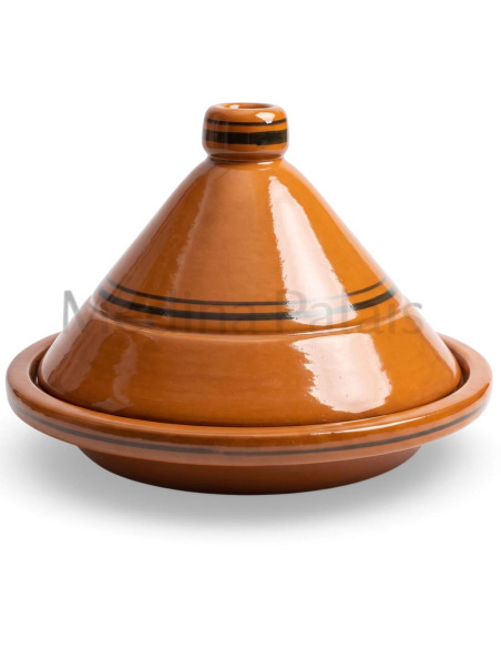 Tajine marocain en terre cuite émaillé 38 cm (15 po) – 9 à 12 personnes
