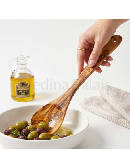 Olive Wood Serving Spoon, 14 in