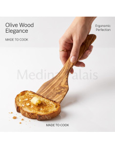 Handcrafted Tunisian Olive Wood Spatula 2