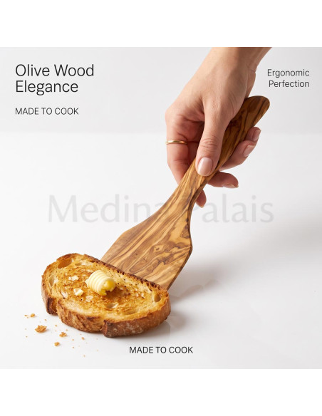Handcrafted Tunisian Olive Wood Spatula