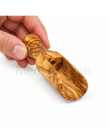 Small Olive Wood Scoop, 3 Sizes