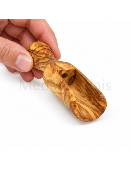 Small Olive Wood Scoop, 3 Sizes