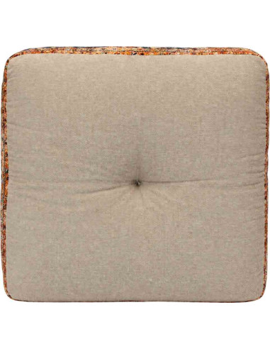 Coussin de sol à motif persan, 18 x 18 po