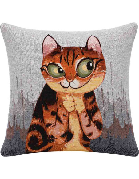 Coussin artistique chat