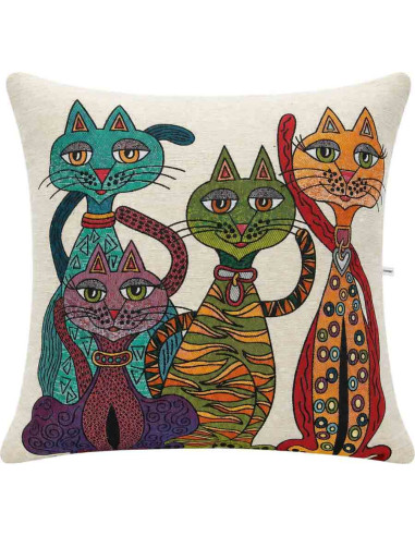 Coussin de canapé motif chat