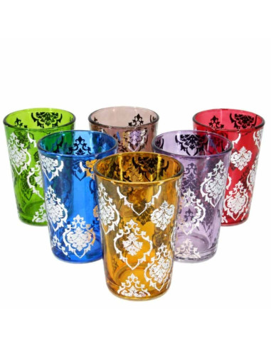 Set de six verres à thé