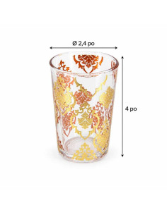 Six tea glasses 2
