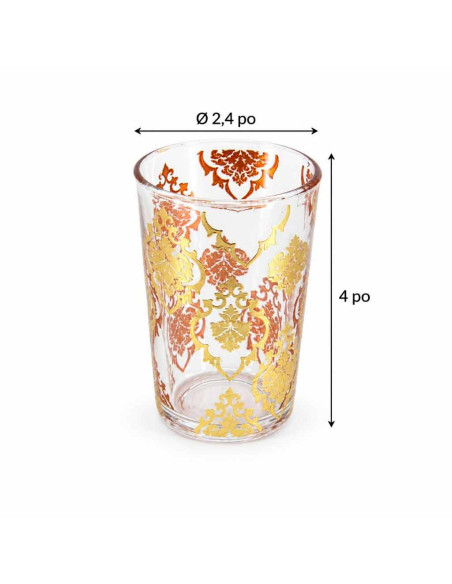 Six verres à thé