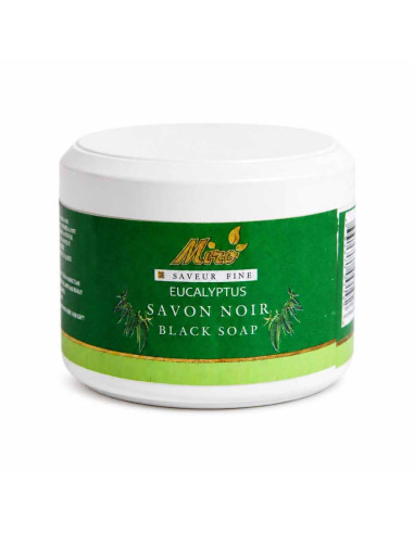 Savon noir marocain à l'eucalyptus – Pot de 250 g