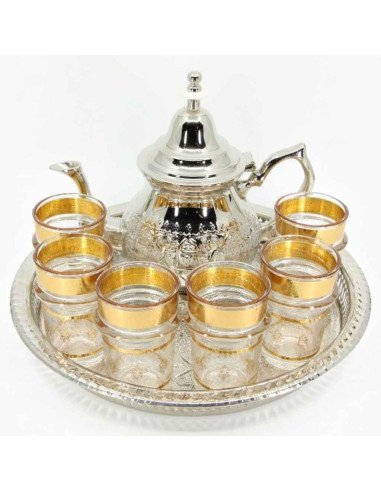 Complete Moroccan Tea Set – 1 L Teapot with...