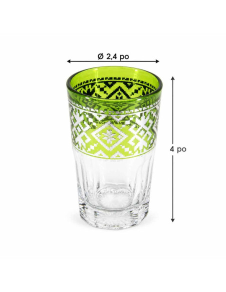 Moroccan Tea Set for 6 – Silver-Pattern Glasses
