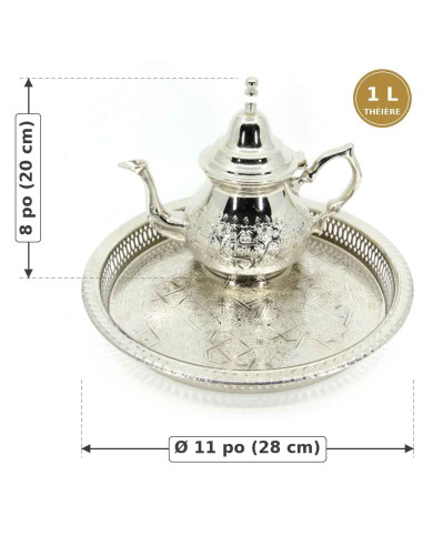 Service à thé marocain 6 personnes – Verres à...