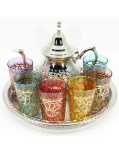 Moroccan Tea Set with 1-Liter Teapot