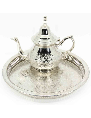 Service à thé marocain 6 personnes – Verres pastel
