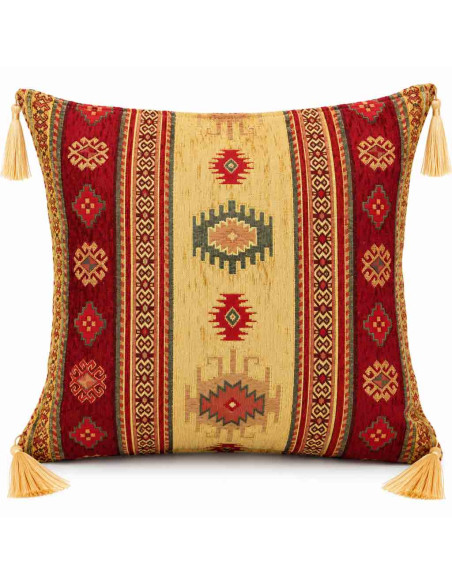 Turkish Kilim Cushion Cover, 17 x 17 in