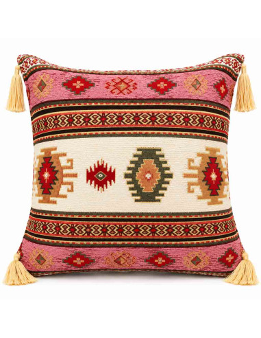 Turkish Kilim Cushion Cover, 17 x 17 in
