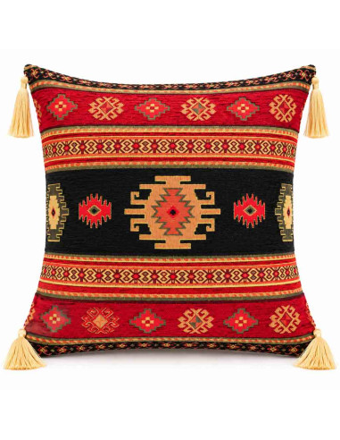 Turkish Kilim Cushion Cover, 17 x 17 in