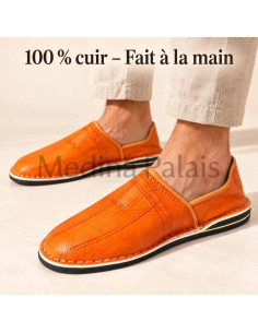 Orange Danbira Moroccan babouche 2